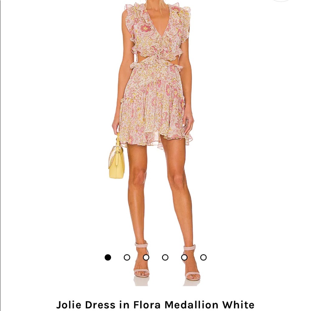 Misa Dress - Jolie Dress in Flora Medallion White